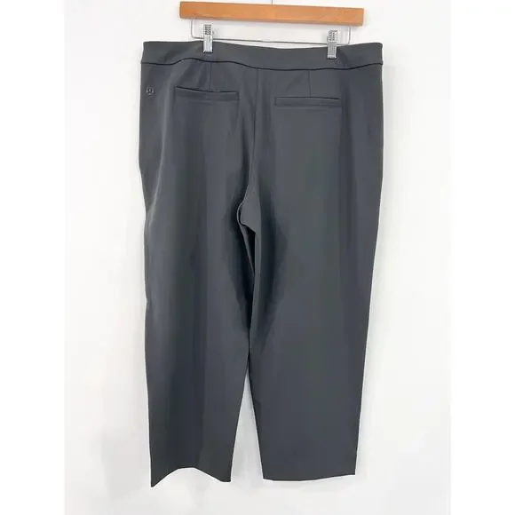 NEW Lululemon Tapered-Leg Mid-Rise Crop Pant XL Luxtreme Graphite Gray 25" insea - Picture 5 of 8